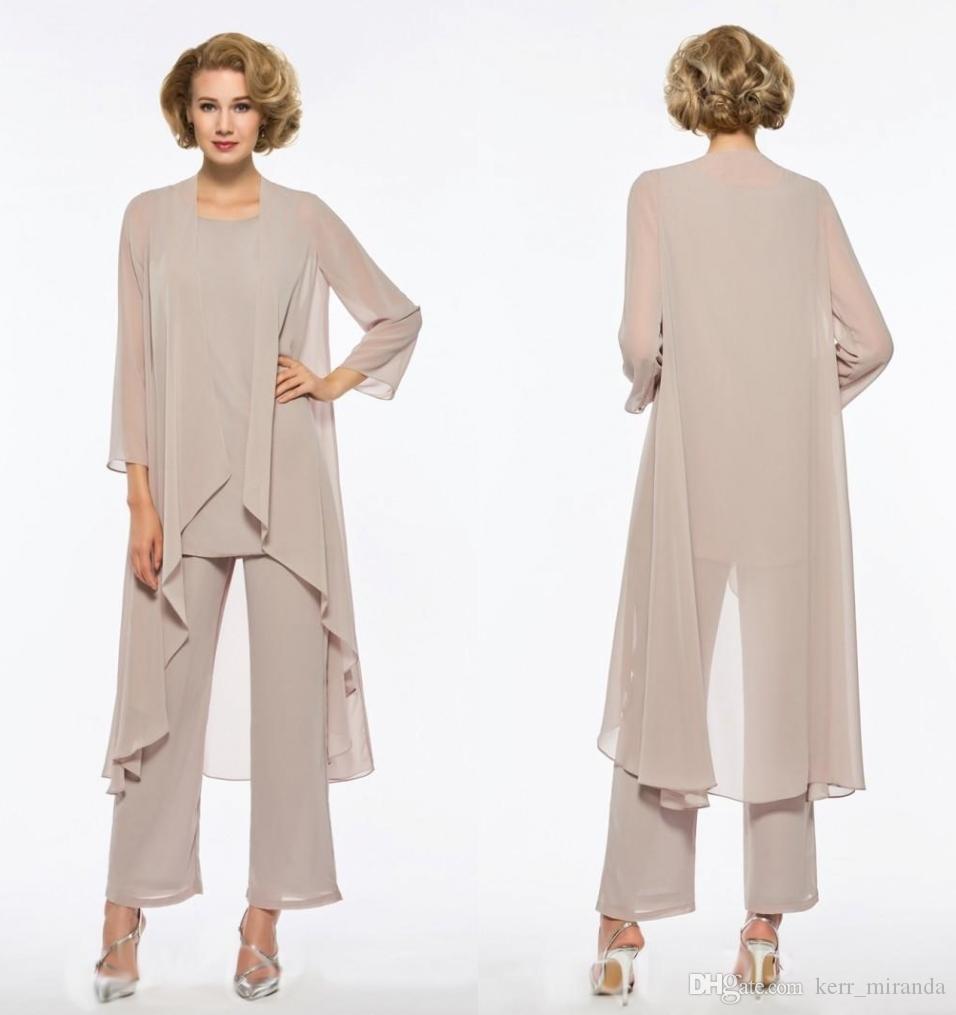 Elegant Mother Of The Bride Pant Suit 3 Piece Chiffon For Beach Wedding Dresses Mother's Dresses Long Sleeves Cheap Mothers Formal Gowns 
Elegant Mother Of The Bride Pant Suit 3 Piece Chiffon For Beach Wedding Dresses Mother's Dresses Long Sleeves Cheap Mothers Formal Gowns