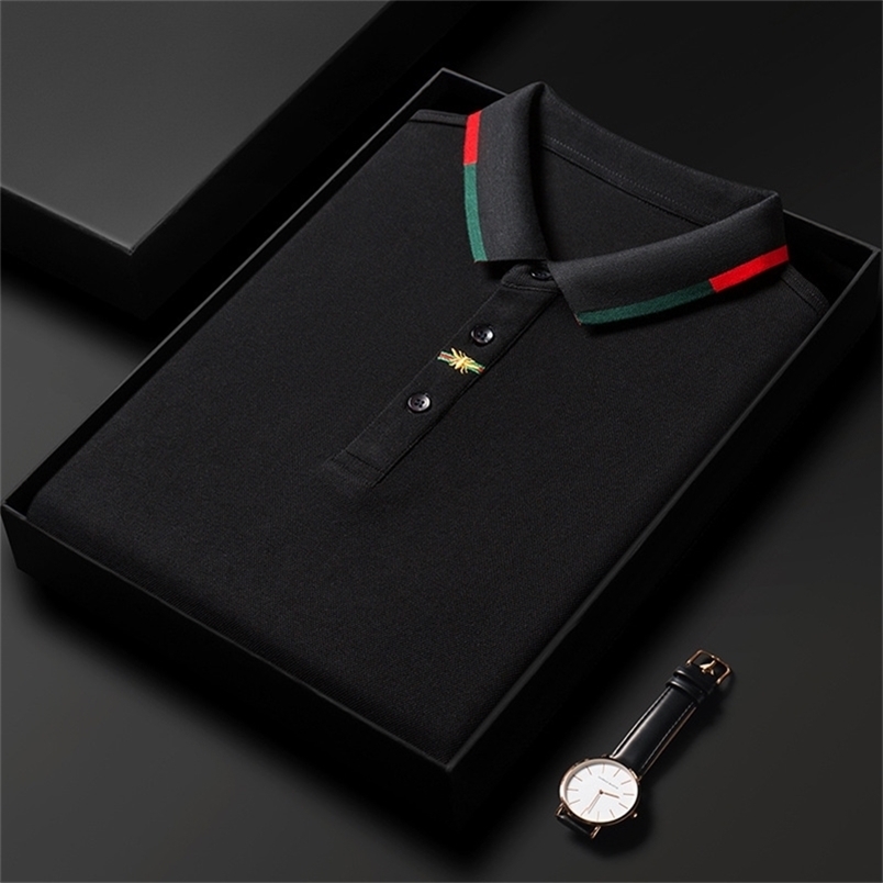 designer brand fashion polo shirt men's 100% cotton Korean embroidery leisure long sleeve senior Top Men's spring and Autumn 220402, Dark green
designer brand fashion polo shirt men's 100% cotton Korean embroidery leisure long sleeve senior Top Men's spring and Autumn 220402, Dark green