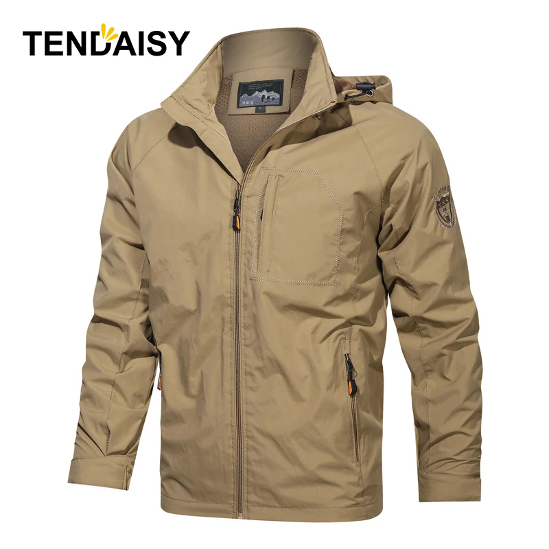 Men Jacket Waterproof Coats Breathable Camping Hiking Outdoor Sports Climbing Trekking Windbreaker Travel Spring Autumn 220813
