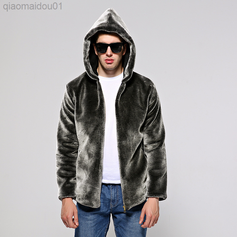 Mens Zilve Faux Fur Coat Faux Mink Fur Fluffy Warm Jacket Men Thick Plus Size Hoodie Winter Loose Casual Male Top L220726, Dark brown
Mens Zilve Faux Fur Coat Faux Mink Fur Fluffy Warm Jacket Men Thick Plus Size Hoodie Winter Loose Casual Male Top L220726, Dark brown