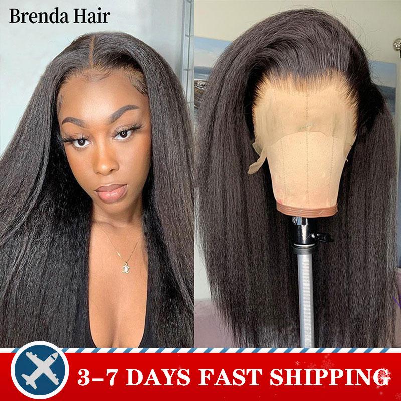 Lace Wigs Kinky Straight Wig 13x4 Front Human Hair For Women Yaki Glueless Afro Hd Frontal, As pic
Lace Wigs Kinky Straight Wig 13x4 Front Human Hair For Women Yaki Glueless Afro Hd Frontal, As pic