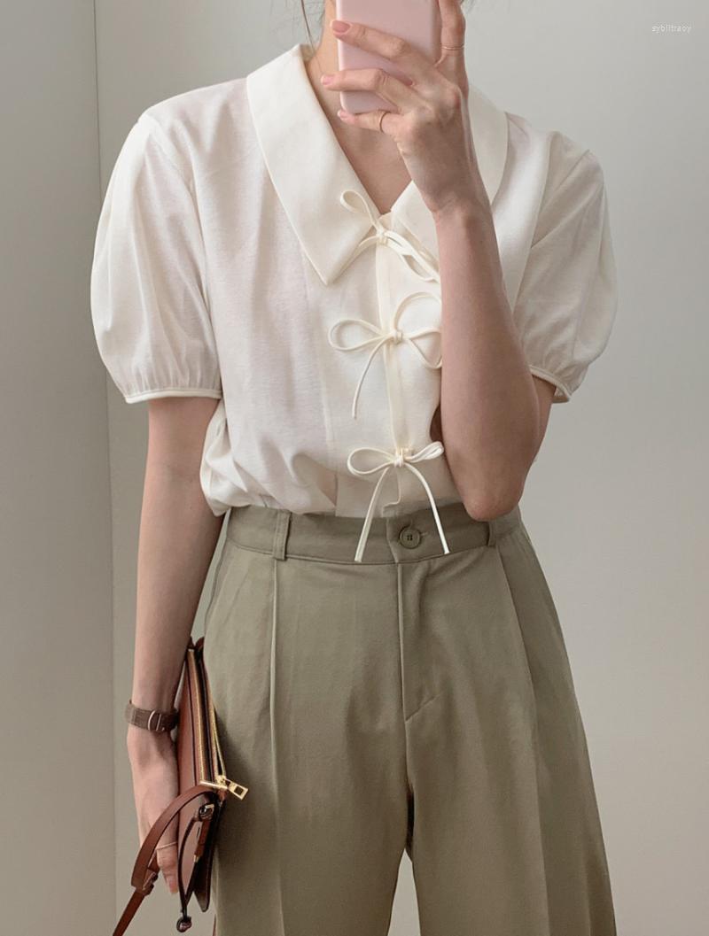 Women' Blouses & Shirts Summer Chic Turndown Collar Pink Blouse Women Casual Short Sleeve Bow Shirt Female Office Lady Korean Clothing Sybi
Women' Blouses & Shirts Summer Chic Turndown Collar Pink Blouse Women Casual Short Sleeve Bow Shirt Female Office Lady Korean Clothing Sybi