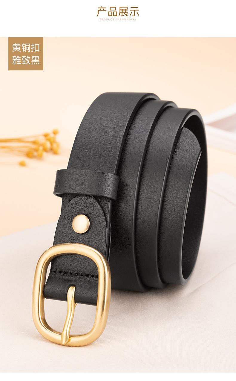 Belts Women Belt Cowhide Leather Top Quality Classic Pin Buckle Fashion Female Waistband LuxuryBeltsBelts, Black
Belts Women Belt Cowhide Leather Top Quality Classic Pin Buckle Fashion Female Waistband LuxuryBeltsBelts, Black