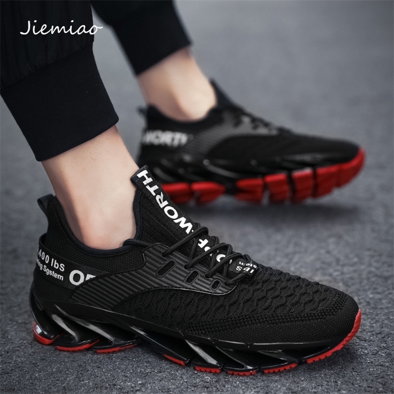 JIEMIAO Blade Sole Men Sneakers Breathable Comfortable Running Shoes Outdoor Fitness Training Sports Zapatillas Hombre 220812, Black
JIEMIAO Blade Sole Men Sneakers Breathable Comfortable Running Shoes Outdoor Fitness Training Sports Zapatillas Hombre 220812, Black