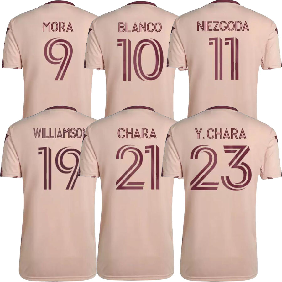 22 23 Portland Timbers Mens Soccer Jerseys BRAVO MORA BLANCO NIEZGODA CHARA Y.CHARA Away Football Shirt Adult Short Sleeve, Pink
22 23 Portland Timbers Mens Soccer Jerseys BRAVO MORA BLANCO NIEZGODA CHARA Y.CHARA Away Football Shirt Adult Short Sleeve, Pink