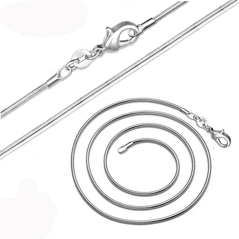 1MM Silver Plated smooth snake chains women Necklaces Jewelry chain 16 18 20 22 24 26 28 30 32 inches
1MM Silver Plated smooth snake chains women Necklaces Jewelry chain 16 18 20 22 24 26 28 30 32 inches
