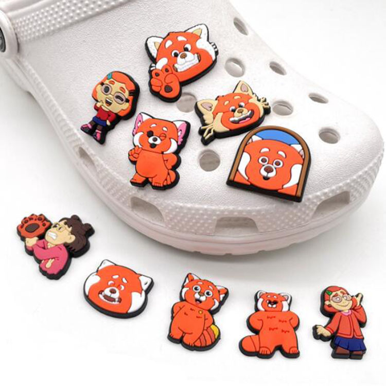 hole shoe flower set pvc soft shoe charms for clog garden beach sandal shoe decoration accessories gift