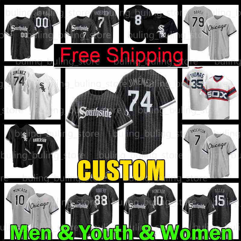 White Sox Southside Chicago City Connect Jersey Tim Anderson Baseball Eloy Jiménez 88 Luis Robert Yoan Moncada Yermin Mercedes Jose Abreu Lucas Giolito Frank Thomas, Men custom cool base(b w)
White Sox Southside Chicago City Connect Jersey Tim Anderson Baseball Eloy Jiménez 88 Luis Robert Yoan Moncada Yermin Mercedes Jose Abreu Lucas Giolito Frank Thomas, Men custom cool base(b w)