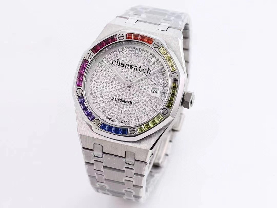 New Men's Luxury Watch 41mm Color Diamond 3120 Automatic Mechanical Movement Stainless Steel Strap montre de luxe wristwatch
New Men's Luxury Watch 41mm Color Diamond 3120 Automatic Mechanical Movement Stainless Steel Strap montre de luxe wristwatch