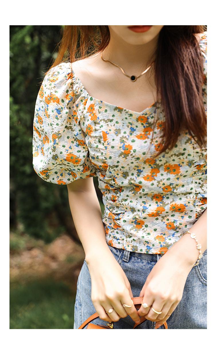 Party Dresses Blouse Women 2022 Summer High-waist Floral V-neck Casual Chiffon Shirts Puff Sleeve Shirt Female Fashion MXA24L0179Party, Floral shirt
Party Dresses Blouse Women 2022 Summer High-waist Floral V-neck Casual Chiffon Shirts Puff Sleeve Shirt Female Fashion MXA24L0179Party, Floral shirt