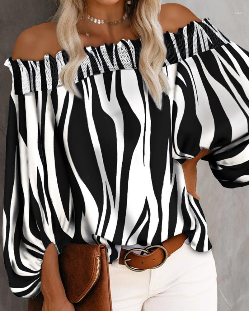 Women' Blouses & Shirts 2022 Women Plus Size Off Shoulder Stripe Print Long Sleeve Smoking Blouse, Blue
Women' Blouses & Shirts 2022 Women Plus Size Off Shoulder Stripe Print Long Sleeve Smoking Blouse, Blue