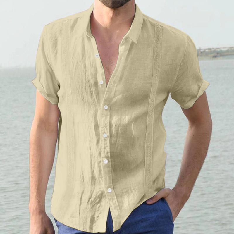 Men's Casual Shirts Fitted Tops Men Male Edge Blouse Turndown Sleeved Cotton Solid Summer Shirt Collar X Short Floral Long Sleeve BlouseMen', Khaki
Men's Casual Shirts Fitted Tops Men Male Edge Blouse Turndown Sleeved Cotton Solid Summer Shirt Collar X Short Floral Long Sleeve BlouseMen', Khaki