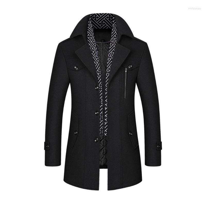Men's Wool & Blends Autumn And Winter Business Woolen Coat Scarf Lapel Plain Casual Jacket 4xl Mulit Color Thicken Warm Fashion Outwear Viol, Black
Men's Wool & Blends Autumn And Winter Business Woolen Coat Scarf Lapel Plain Casual Jacket 4xl Mulit Color Thicken Warm Fashion Outwear Viol, Black