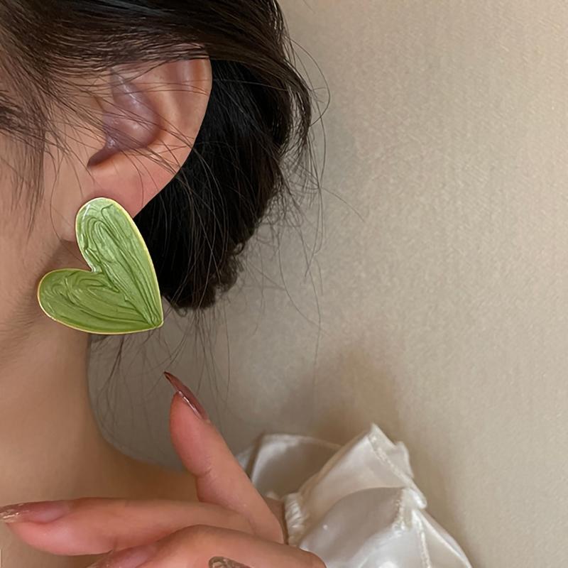 Stud IngeSight.Z 7 Colors Big Love Heart Earrings For Women Korean Statemen Green Geometric Piercing Jewelry BrincosStud
Stud IngeSight.Z 7 Colors Big Love Heart Earrings For Women Korean Statemen Green Geometric Piercing Jewelry BrincosStud