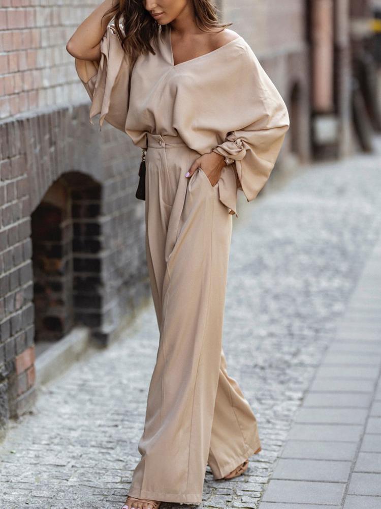 Women' Two Piece Pants Elegant Loose Lace-Up Long Sleeve Tops Buttoned Straight Suits Women 2 Set Casual V-Neck Commute Ladies SuitsWomen, 04 rose red
Women' Two Piece Pants Elegant Loose Lace-Up Long Sleeve Tops Buttoned Straight Suits Women 2 Set Casual V-Neck Commute Ladies SuitsWomen, 04 rose red