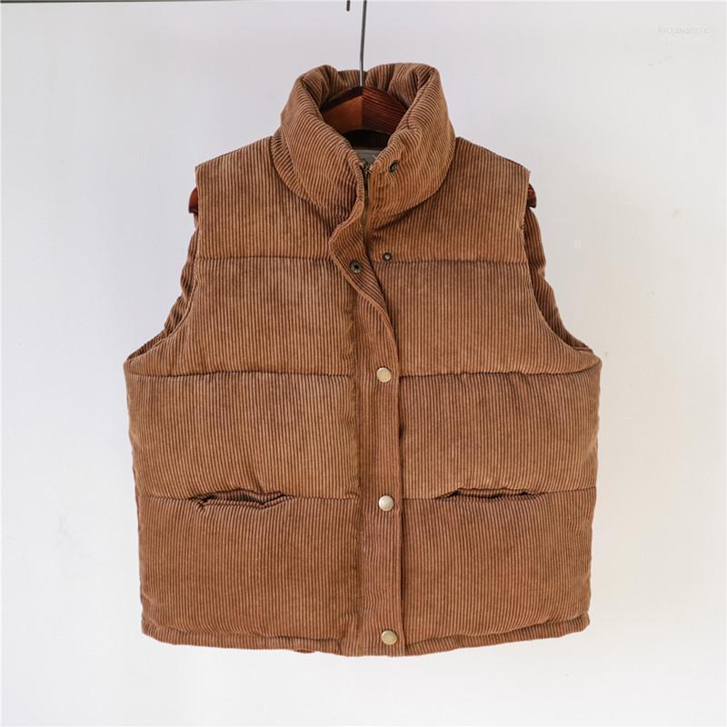 Women' Vests 2022 Winter Japan Style Mori Girl Thicken Cotton-padded Corduroy Vest Coat Women Warm Stand Collar Sweet Waistcoat 5 Colors Lu, Gray
Women' Vests 2022 Winter Japan Style Mori Girl Thicken Cotton-padded Corduroy Vest Coat Women Warm Stand Collar Sweet Waistcoat 5 Colors Lu, Gray
