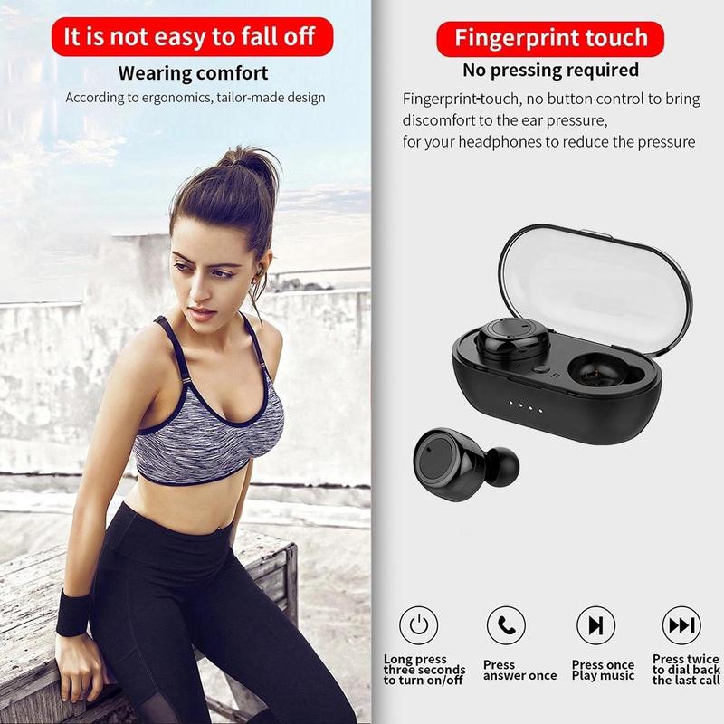 TWS wireless headphones with Bluetooth 50 sports helmets with noise reduction systems stereo hyit for smartphones