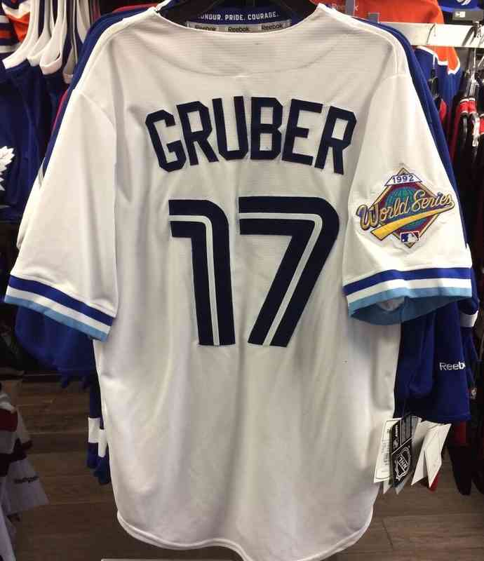 Mit Custom 1992 Kelly Gruber Baseball World Series Patch Jersey Men Women kids youth Baseball jersey, White
Mit Custom 1992 Kelly Gruber Baseball World Series Patch Jersey Men Women kids youth Baseball jersey, White