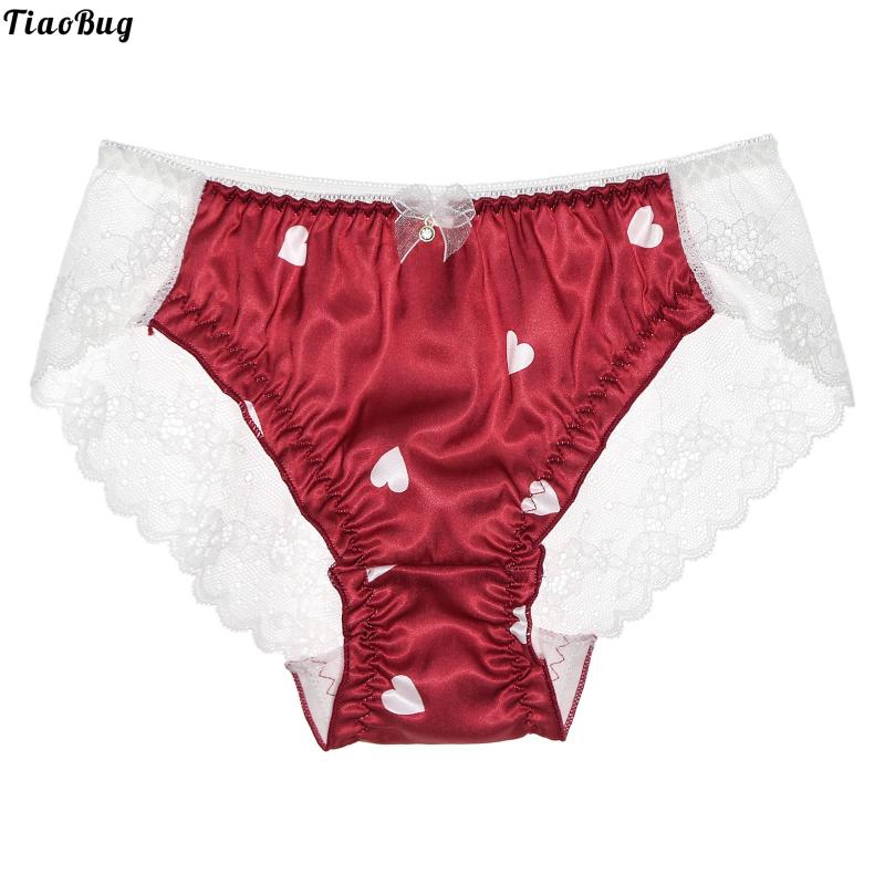 Underpants TiaoBug Men Sissy Gay Crossdress Cosplay Elastic Waistband Bowknot Hearts Print See-Through Lace Back Cute Briefs Underwear, Black;white
Underpants TiaoBug Men Sissy Gay Crossdress Cosplay Elastic Waistband Bowknot Hearts Print See-Through Lace Back Cute Briefs Underwear, Black;white