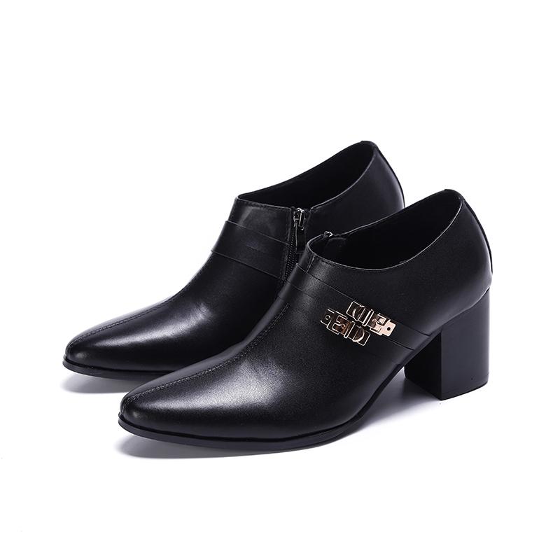 Dress Shoes Summer Italian High Heels Genuine Leather Mens Black Formal Zipper Designer Wedding Oxford Double Buckle Sapato Social, As picture
Dress Shoes Summer Italian High Heels Genuine Leather Mens Black Formal Zipper Designer Wedding Oxford Double Buckle Sapato Social, As picture