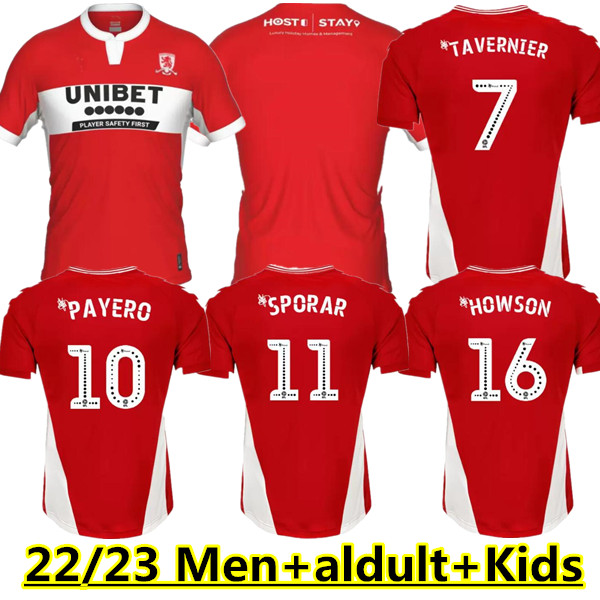 22 23 Middlesbrough Mens Soccer Jerseys 2022 2023 TAVERNIER PAYERO SPORAR HOWSON MCNAIR WATMORE BOLA Home Red Football Shirt Short Sleeve Uniforms 666
22 23 Middlesbrough Mens Soccer Jerseys 2022 2023 TAVERNIER PAYERO SPORAR HOWSON MCNAIR WATMORE BOLA Home Red Football Shirt Short Sleeve Uniforms 666