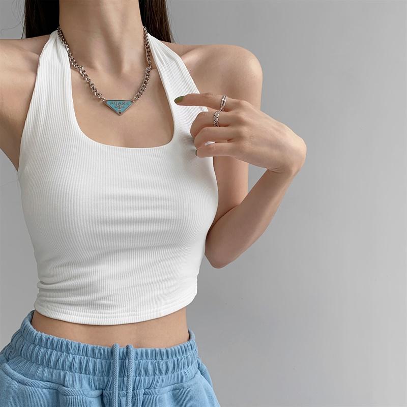 Women' Tanks & Camis Summer Halter Camisole Tank Top Women U-Neck Sexy Skinny Backless Sports Corset Tee Shirt Femme Tops WomanT-shirtWomen, Black
Women' Tanks & Camis Summer Halter Camisole Tank Top Women U-Neck Sexy Skinny Backless Sports Corset Tee Shirt Femme Tops WomanT-shirtWomen, Black