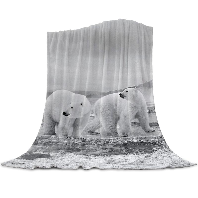 Blankets Polar Bear Throw Blanket For Sofa Christmas Decoration Bedspread Portable Microfiber Flannel
Blankets Polar Bear Throw Blanket For Sofa Christmas Decoration Bedspread Portable Microfiber Flannel