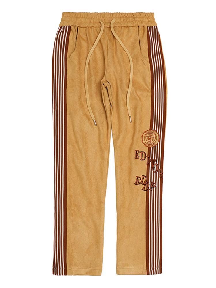 Men's Pants Color Match Side Striped Letter Print Suede Casual Trousers Male And Female Straight Pockets Retro Loose Track Hip HopMen's, Black
Men's Pants Color Match Side Striped Letter Print Suede Casual Trousers Male And Female Straight Pockets Retro Loose Track Hip HopMen's, Black