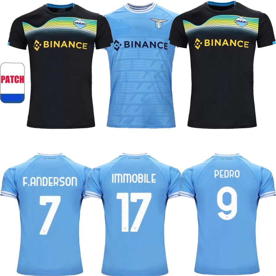 22 23 Lazio soccer jersey 2022 2023 Lazio anniversary football shirt PEDRO Black LUIS ALBERTO IMMOBILE SERGEJ maillot maglia da calcio men kit uniform, Blue
22 23 Lazio soccer jersey 2022 2023 Lazio anniversary football shirt PEDRO Black LUIS ALBERTO IMMOBILE SERGEJ maillot maglia da calcio men kit uniform, Blue