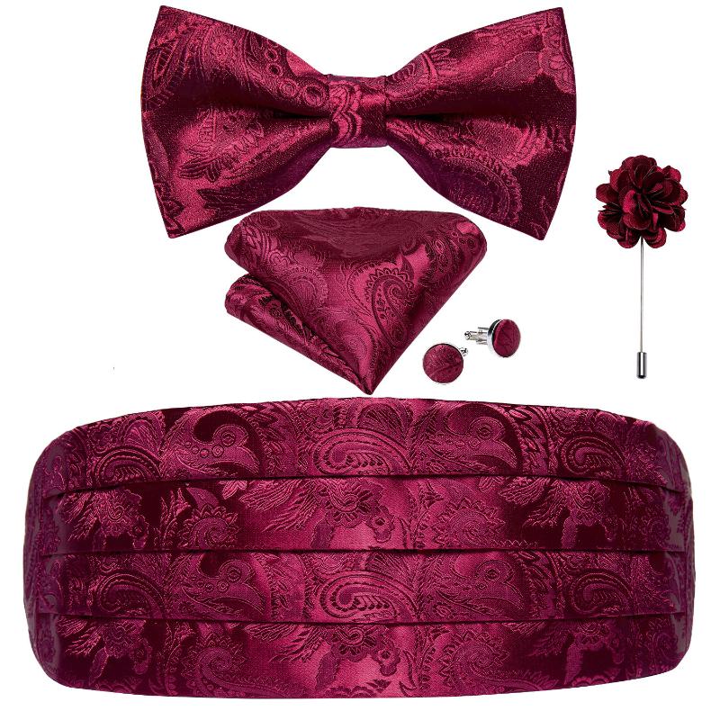 Belts Men Silk Elastic Cummerbund Hanky Cufflinks Brooch Set Floral Tuxedo Belt Dress Suit Waistband For Wedding Dinner Party BanquetBelts, Black
Belts Men Silk Elastic Cummerbund Hanky Cufflinks Brooch Set Floral Tuxedo Belt Dress Suit Waistband For Wedding Dinner Party BanquetBelts, Black