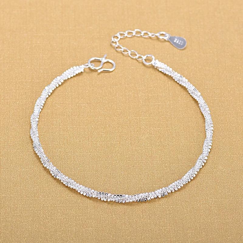 Charm Bracelets Trendy Sparkling Jewelry Bracelet &Bangle For Women Girls Wedding Gift Sl392Charm