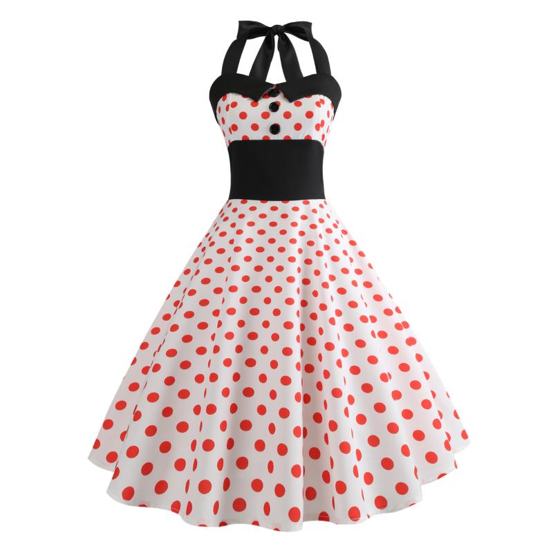 Casual Dresses Retro Polka Dot Vintage Summer Dress Women Strapless Sexy Halter 50s 60s Chic Robe Rockabilly Party A Line Vestido, Petticoat red
Casual Dresses Retro Polka Dot Vintage Summer Dress Women Strapless Sexy Halter 50s 60s Chic Robe Rockabilly Party A Line Vestido, Petticoat red