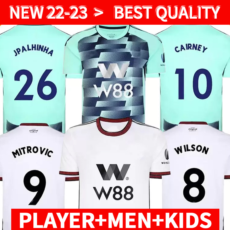22/23 CAIRNEY Mitrovic SOCCER JERSEYS Home away London 2022 2023 camiseta de futbol KEBANO WILSON MUNIZ J. Palhinha ROBINSON men kids kit FOOTBALL shirts Uniform tops, Black
22/23 CAIRNEY Mitrovic SOCCER JERSEYS Home away London 2022 2023 camiseta de futbol KEBANO WILSON MUNIZ J. Palhinha ROBINSON men kids kit FOOTBALL shirts Uniform tops, Black