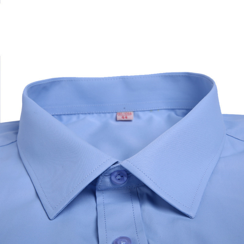Plus Size 8xl Large Men's Dress Shirts Oversized Long Seeve Solid Mens Office Business Dark Blue White with Pocket 220322