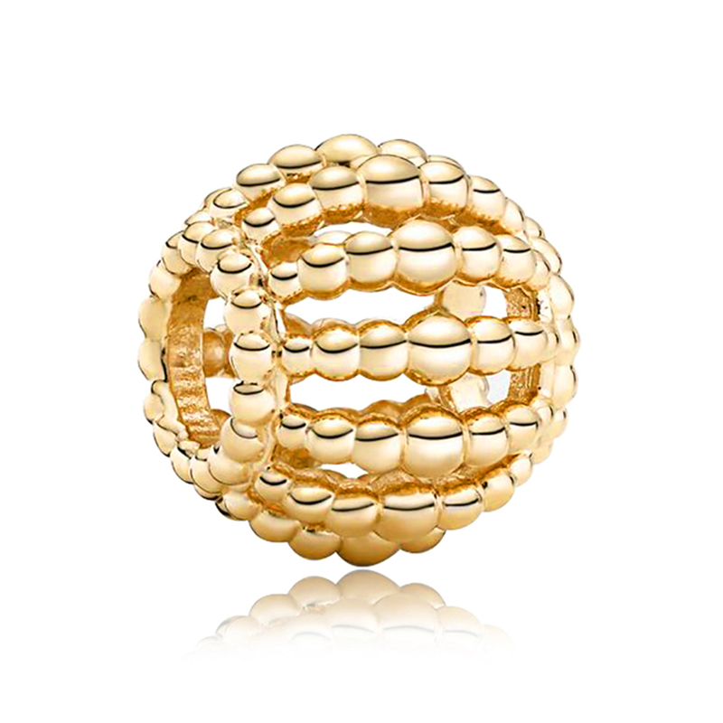 New Popular 925 Sterling Silver Gold Lucky Cat Bee Pineapple DIY Beads Suitable For European Charm Bracelet Ladies Jewelry Fashion Accessories Making