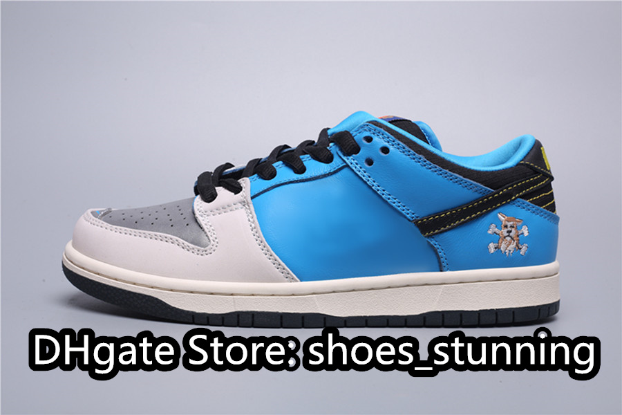 Top Quality Skateboard Shoes Skateboards x DNKs Low Pro QS Colorway Skateboarding Leisure Shoe Outdoor Sneakers Sports With Original Box