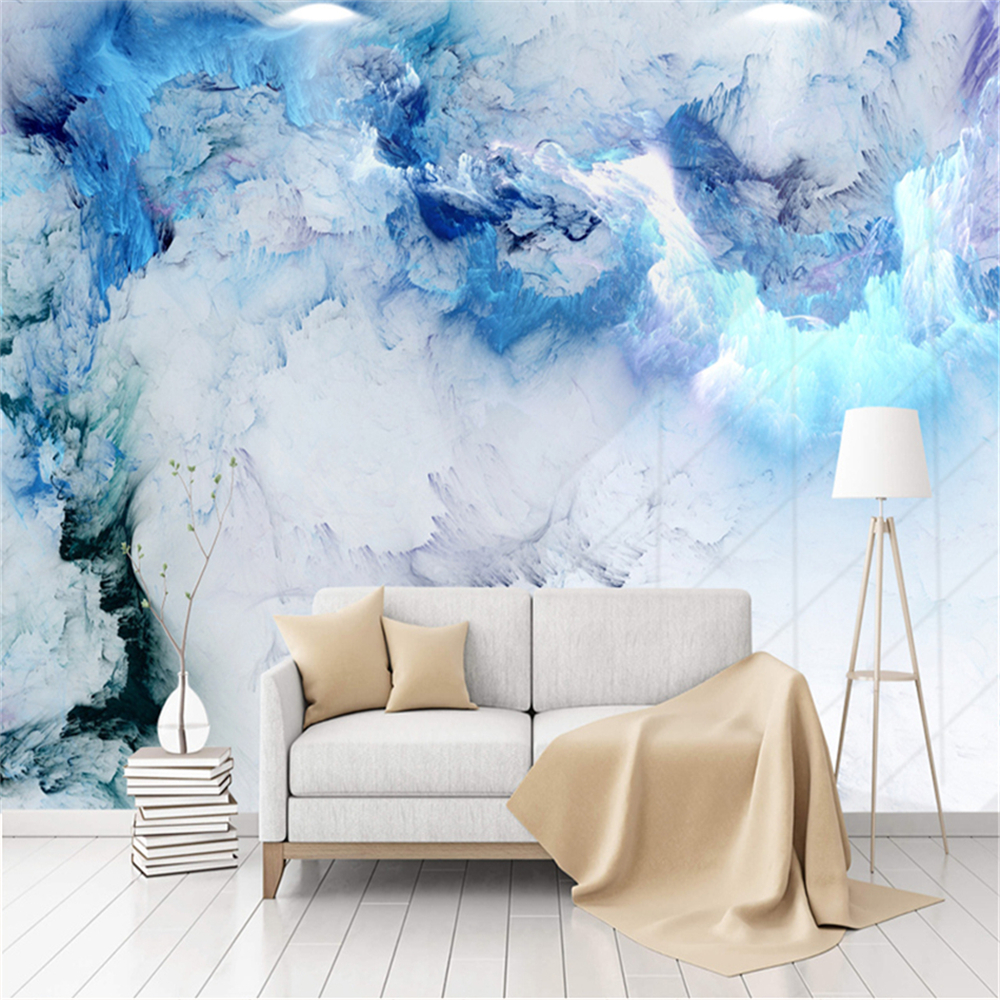 Blue Cloud wallpapers for bed room mural 3D Wallpaper Living Room Background Wall Papers home decor papel de parede