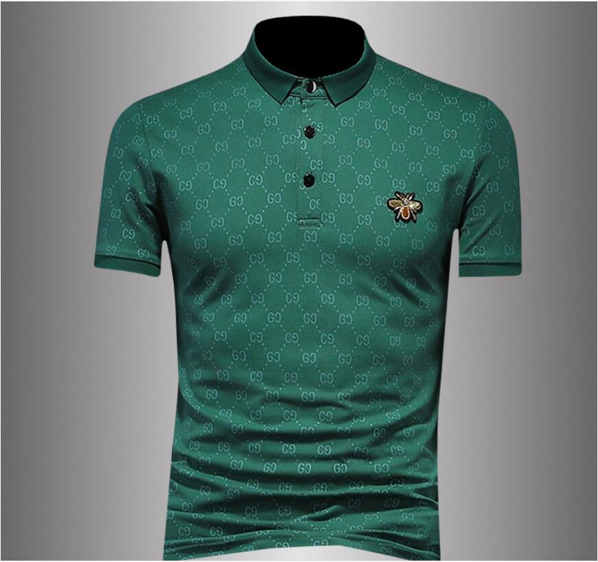 European station 2022 new summer bronzing printing lapel short-sleeved POLO shirt cotton slim T-shirt casual short-sleeved, W1
European station 2022 new summer bronzing printing lapel short-sleeved POLO shirt cotton slim T-shirt casual short-sleeved, W1