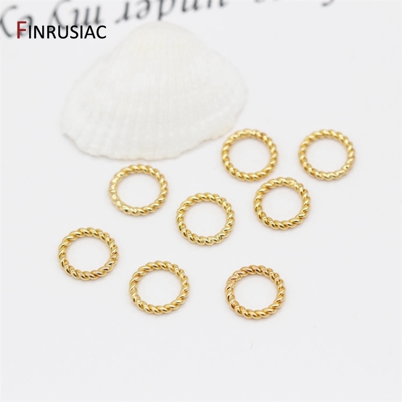 Jewelry Making Connector Ring 14k Gold Plated Round Twist Style Closed Findings DIY Necklace Earring Components 220716
Jewelry Making Connector Ring 14k Gold Plated Round Twist Style Closed Findings DIY Necklace Earring Components 220716
