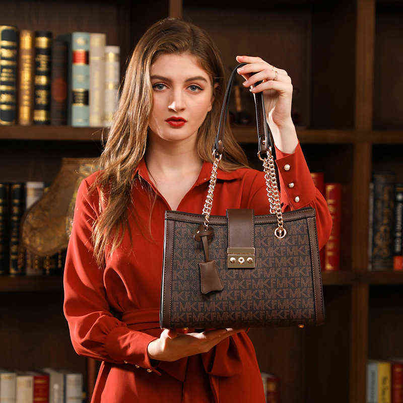 MK f bag women 2022 new fashion large capacity Tote Bag simple printed single shoulder handbag bags, Mkf brown / brown small
MK f bag women 2022 new fashion large capacity Tote Bag simple printed single shoulder handbag bags, Mkf brown / brown small