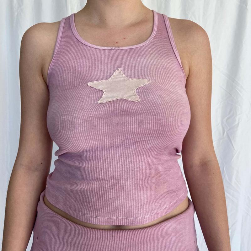 Women' Tanks & Camis Retro Y2k Knitted Cropped Tops Star Patterm Sleeveless Women Summer Fairycore Harajuku Grunge Sweats Mini VestWomen
Women' Tanks & Camis Retro Y2k Knitted Cropped Tops Star Patterm Sleeveless Women Summer Fairycore Harajuku Grunge Sweats Mini VestWomen