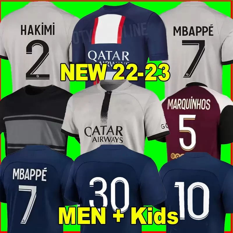 22 23 Maillots de foot Soccer Jerseys MBAPPE 2022 2023 HAKIMI SERGIO RAMOS WIJNALDUM ICARDI PSGs Camiseta futbol Football shirt Mens Long Sleeve Jersey Kids Kit, Customize
22 23 Maillots de foot Soccer Jerseys MBAPPE 2022 2023 HAKIMI SERGIO RAMOS WIJNALDUM ICARDI PSGs Camiseta futbol Football shirt Mens Long Sleeve Jersey Kids Kit, Customize