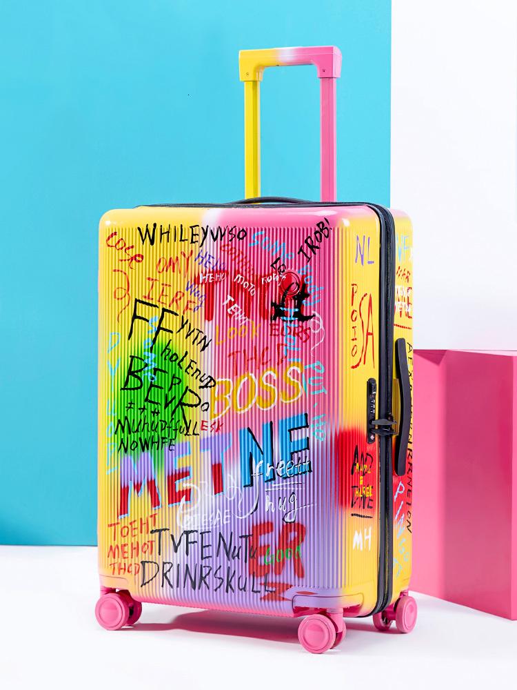 Suitcases 2022 Luxury Suitcase Women Luggage Designer Girls Doodle Travel PC Rolling Trolley 22 24 Checked
Suitcases 2022 Luxury Suitcase Women Luggage Designer Girls Doodle Travel PC Rolling Trolley 22 24 Checked