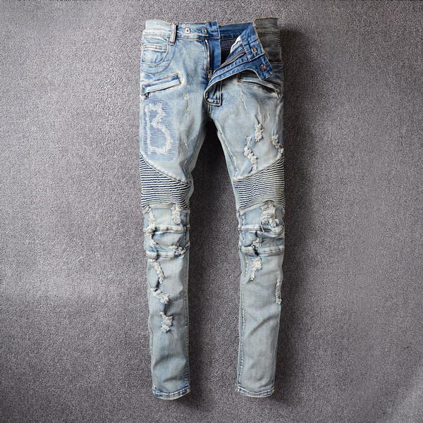 Men's Classic Designer Denim Jeans Shredded Embroidered Biker High Quality Street Style Men's Trousers
Men's Classic Designer Denim Jeans Shredded Embroidered Biker High Quality Street Style Men's Trousers