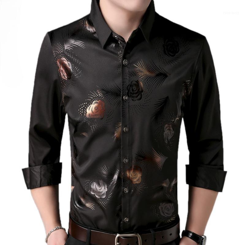 Men's Casual Shirts 2022 Brand Long Sleeve Men Social Shirt Streetwear Floral Dress Mens Slim Regular Fit Clothes Fashions, Black
Men's Casual Shirts 2022 Brand Long Sleeve Men Social Shirt Streetwear Floral Dress Mens Slim Regular Fit Clothes Fashions, Black