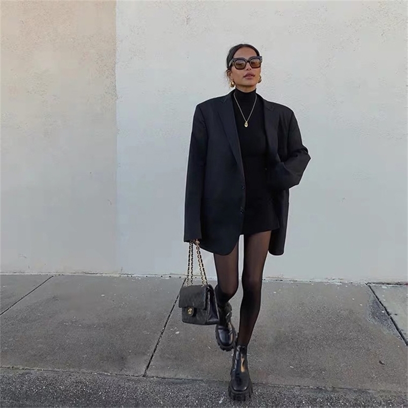 DIRTYLILY Fashion Solid Color Lapel Blazer Women Elegant Vintage Casual Loose Temperament Coat 220402, Black
DIRTYLILY Fashion Solid Color Lapel Blazer Women Elegant Vintage Casual Loose Temperament Coat 220402, Black