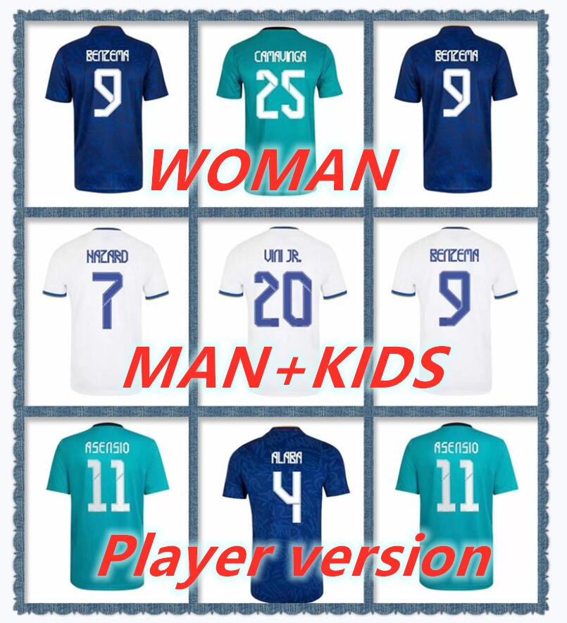 21 22 23 VINI JR BENZEMA HAZARD soccer jerseys 2021 2022 camiseta de futbol CAMAVINGA ALABA ASENSIO MODRIC REAL MADRIDS MARCELO VALVERDE football shirt man kids
21 22 23 VINI JR BENZEMA HAZARD soccer jerseys 2021 2022 camiseta de futbol CAMAVINGA ALABA ASENSIO MODRIC REAL MADRIDS MARCELO VALVERDE football shirt man kids