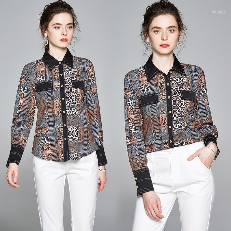 Spring Summer Fall Runway Vintage Wild Leopard Print Collar Long Sleeve Womens Ladies Party Casual Stylish Tops Shirts Blouse Women's Blo Bl, As pic
Spring Summer Fall Runway Vintage Wild Leopard Print Collar Long Sleeve Womens Ladies Party Casual Stylish Tops Shirts Blouse Women's Blo Bl, As pic