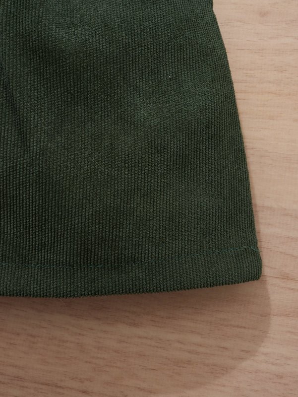 Toddler Girls Rib Knit Ruffle Trim Top & Belted Skirt SHE