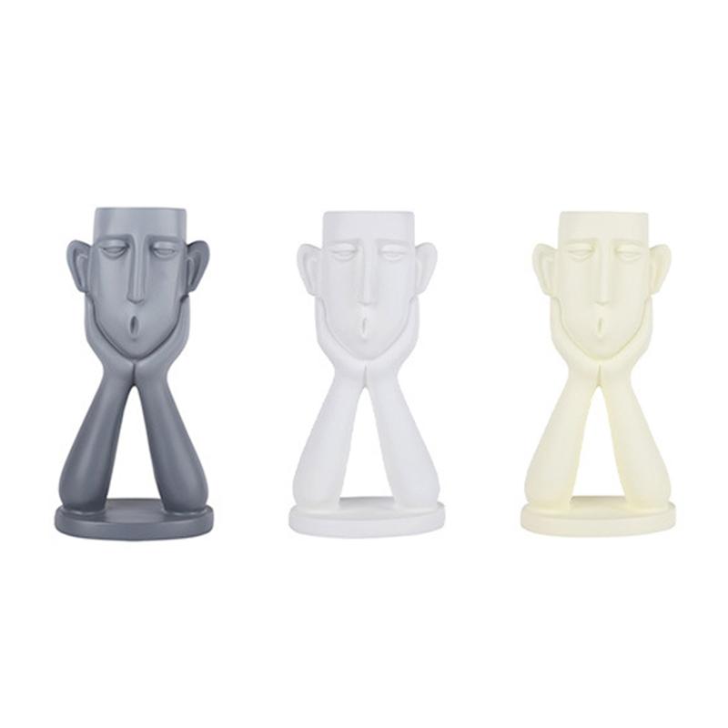 Vases Figurine Decorative Sculpture Resin Abstract Home Ornament Hands Head Shaped Statues Artware For Shops Office
Vases Figurine Decorative Sculpture Resin Abstract Home Ornament Hands Head Shaped Statues Artware For Shops Office
